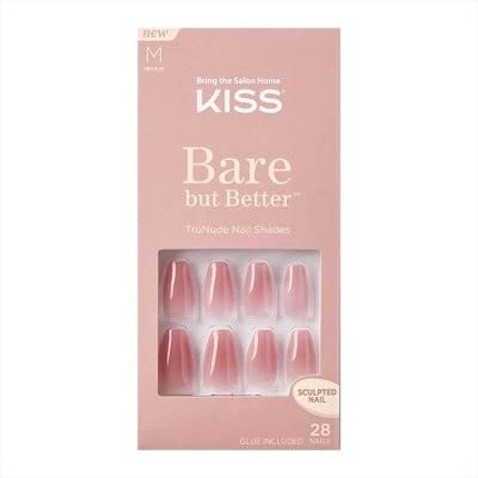 Bare But Better Trunude Fake Nails Маникюрный набор телесных оттенков для ногтей, 28 устойчивых к расслоению и размазыванию ногтей для приклеивания, Kiss
Bare But Better Trunude Fake Nails Маникюрный набор телесных оттенков для ногтей, 28 устойчивых к расслоению и размазыванию ногтей для приклеивания, Kiss