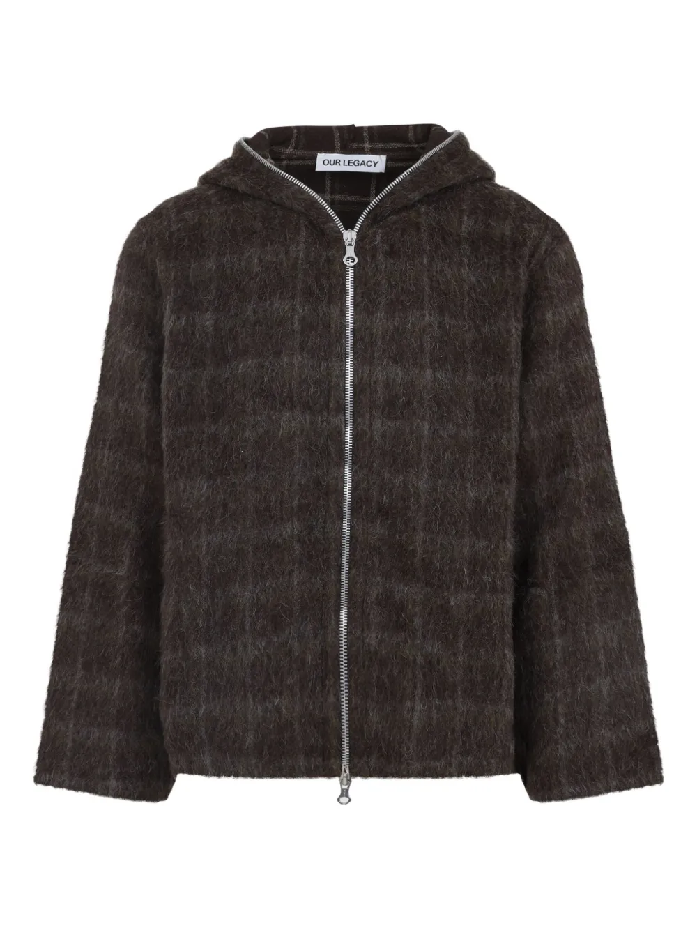 Толстовка с капюшоном из шерсти в клетку на молнии OUR LEGACY, коричневый
Толстовка с капюшоном из шерсти в клетку на молнии OUR LEGACY, коричневый