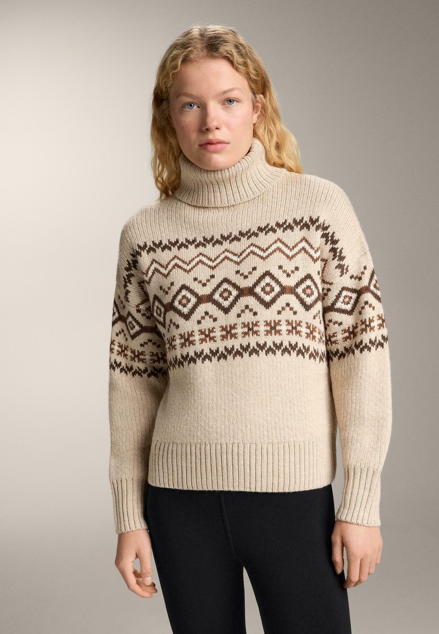 Джемпер OYSHO JACQUARD KNIT HIGH-NECK, Stone
Джемпер OYSHO JACQUARD KNIT HIGH-NECK, Stone