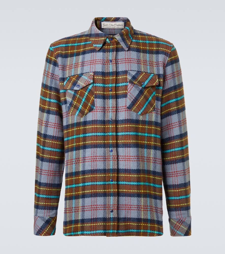 Рубашка из кашемира в клетку с лазуритом God's True Cashmere, Stone Jeans Tartan
Рубашка из кашемира в клетку с лазуритом God's True Cashmere, Stone Jeans Tartan