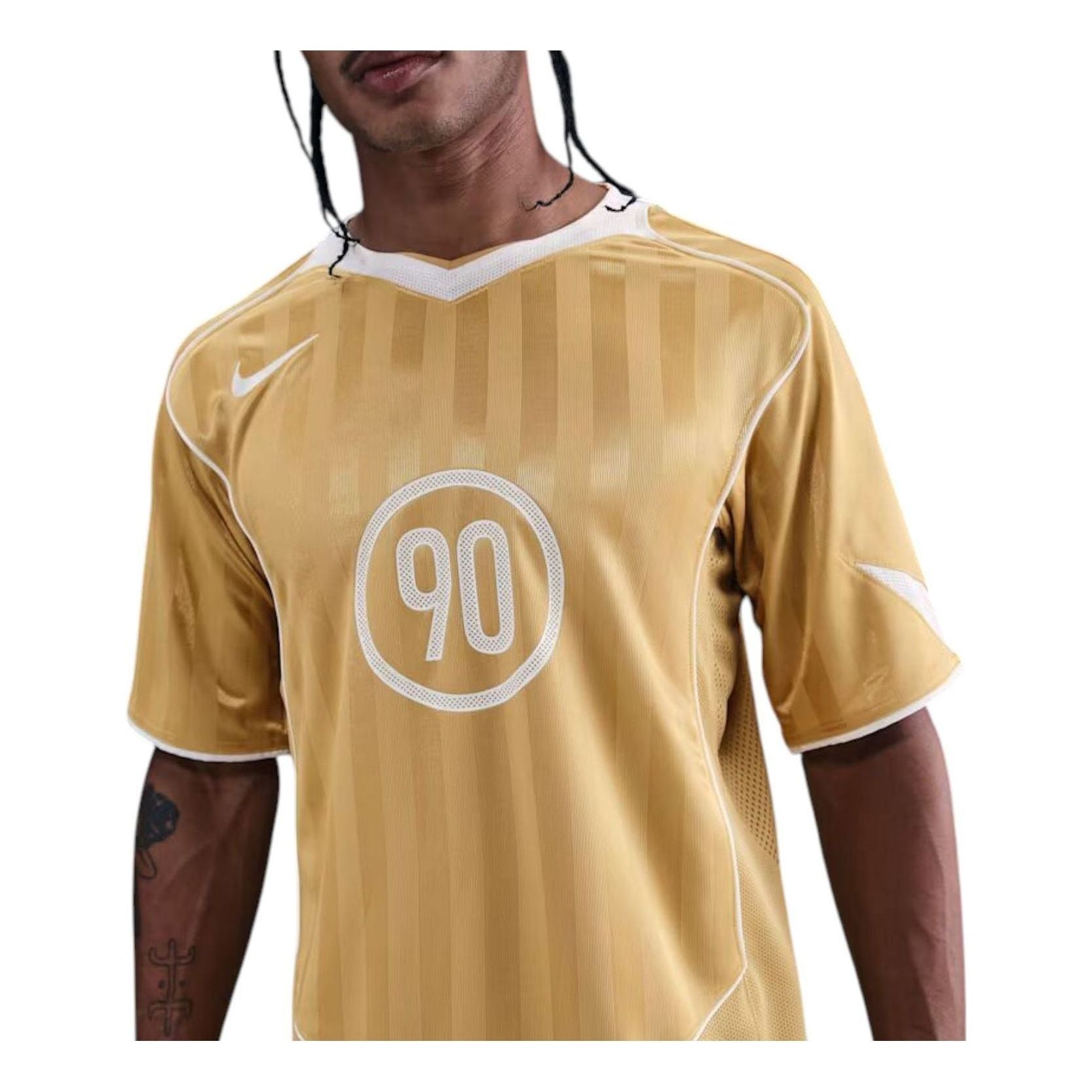 Футболка Nike Total 90 Dri-FIT с коротким рукавом, цвет 'Club Gold Summit White'
Футболка Nike Total 90 Dri-FIT с коротким рукавом, цвет 'Club Gold Summit White'