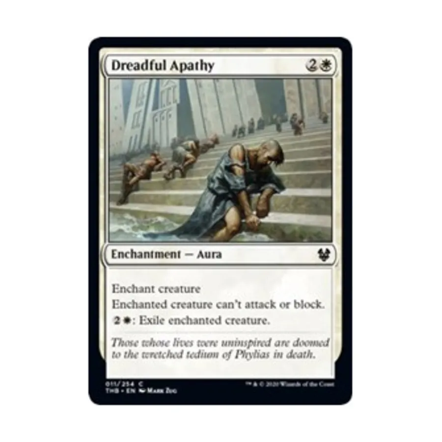 CCG Жуткая апатия (С) (Фольга), MTG - Theros Beyond Death
CCG Жуткая апатия (С) (Фольга), MTG - Theros Beyond Death