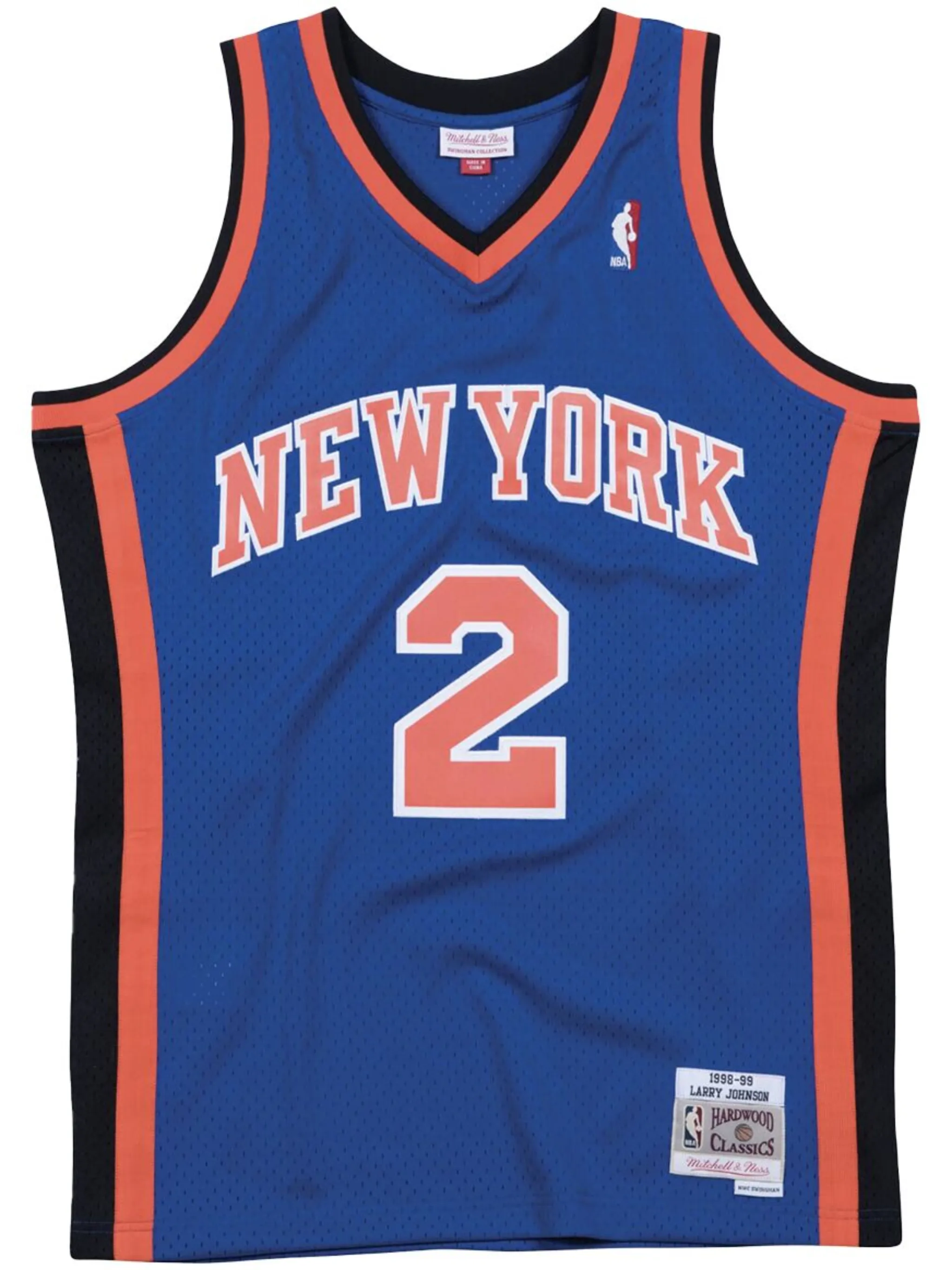 Топ New York Knicks Road 1998-99 Larry Johnson Mitchell & Ness, синий
Топ New York Knicks Road 1998-99 Larry Johnson Mitchell & Ness, синий