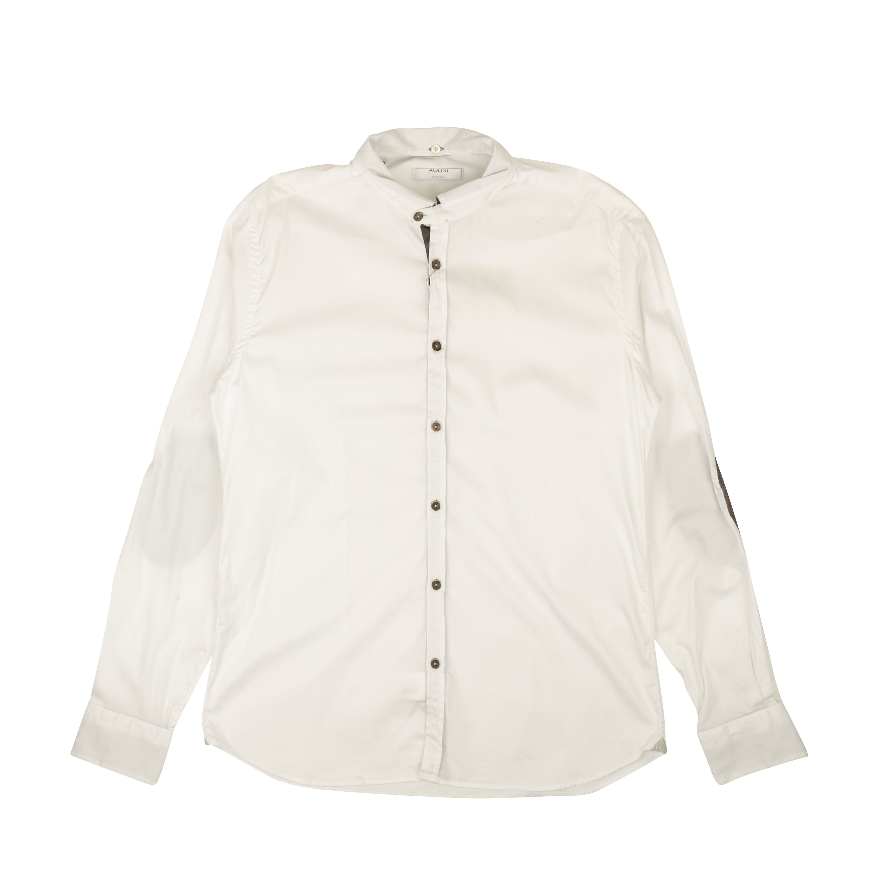 Повседневная рубашка из хлопковой смеси Aglini с заплатками на локтях - белая/темно-коричневая
Повседневная рубашка из хлопковой смеси Aglini с заплатками на локтях - белая/темно-коричневая