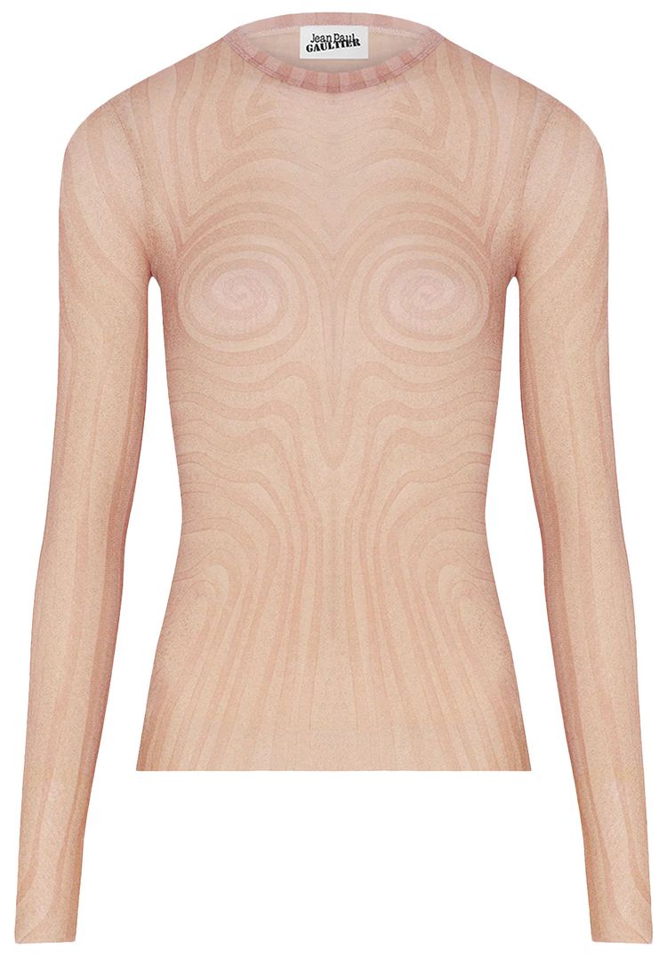 Джинсы Jean Paul Gaultier Spiral Printed Mesh Long-Sleeve Top 'Pale Pink/Dusty Pink', розовый
Джинсы Jean Paul Gaultier Spiral Printed Mesh Long-Sleeve Top 'Pale Pink/Dusty Pink', розовый