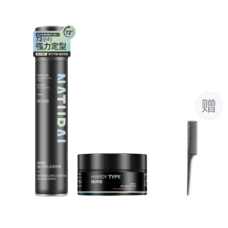 Мужской набор Stronghold: спрей для укладки и глина для волос, долговременная фиксация, 420мл*2/100г VETES
Мужской набор Stronghold: спрей для укладки и глина для волос, долговременная фиксация, 420мл*2/100г VETES