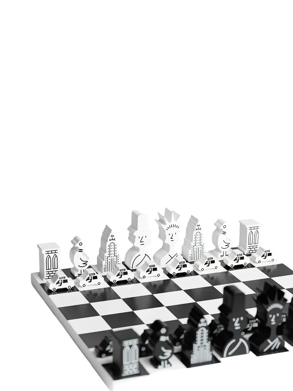 Двухцветная шахматная доска Printworks, черный
Двухцветная шахматная доска Printworks, черный