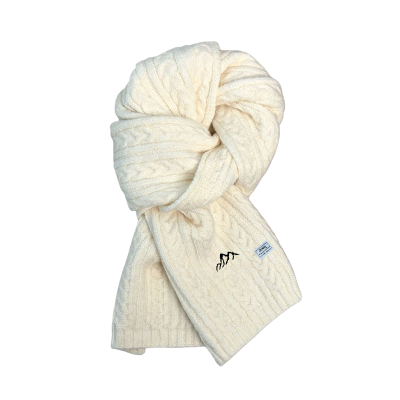 Шарф вязаный из акрила, шерсти, нейлона, переработанного полиэстера и эластана Unisex Jeep, экрю
Шарф вязаный из акрила, шерсти, нейлона, переработанного полиэстера и эластана Unisex Jeep, экрю