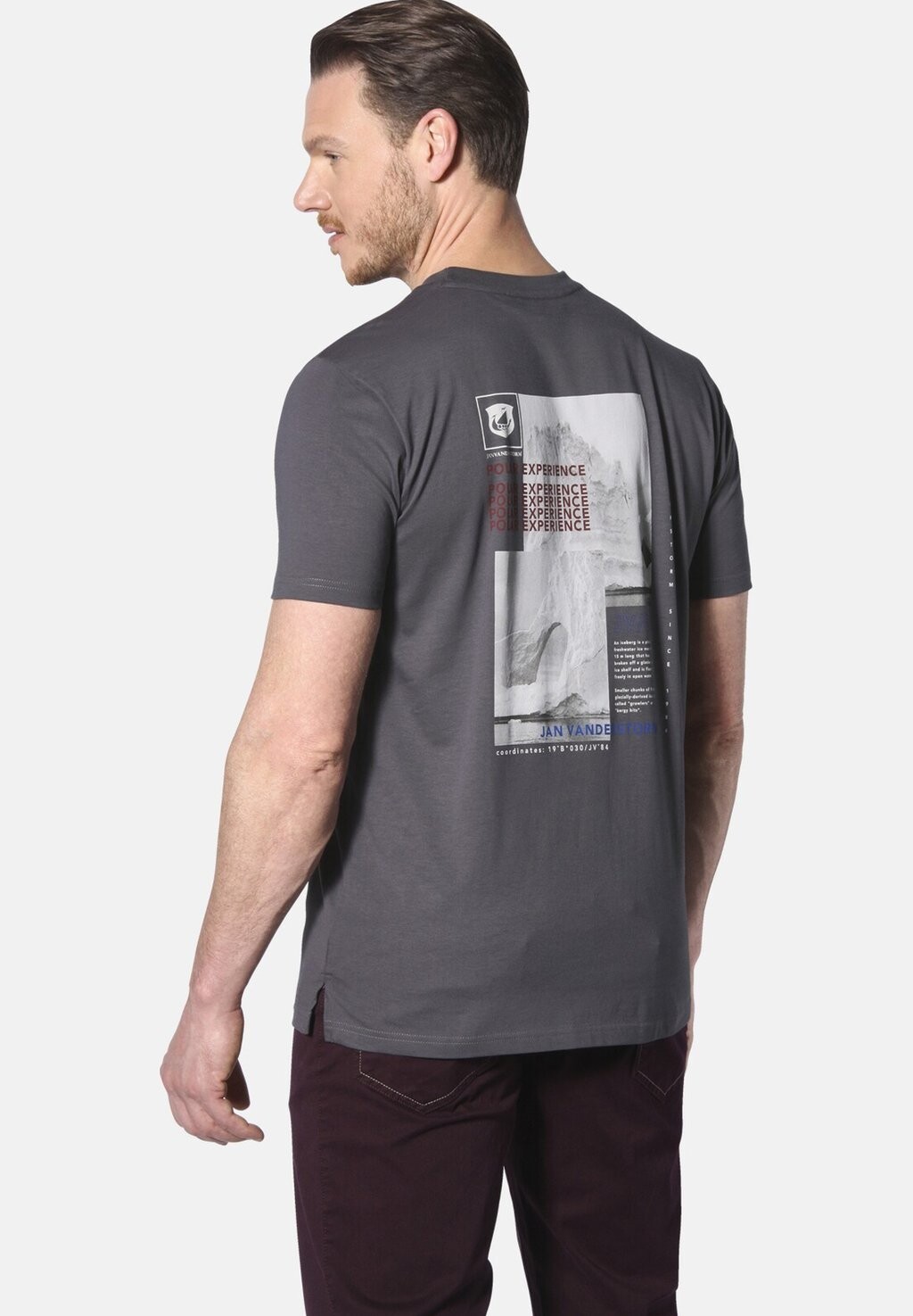 Футболка с принтом BERNWALD Jan Vanderstorm, темно-серый 
Футболка с принтом BERNWALD Jan Vanderstorm, темно-серый