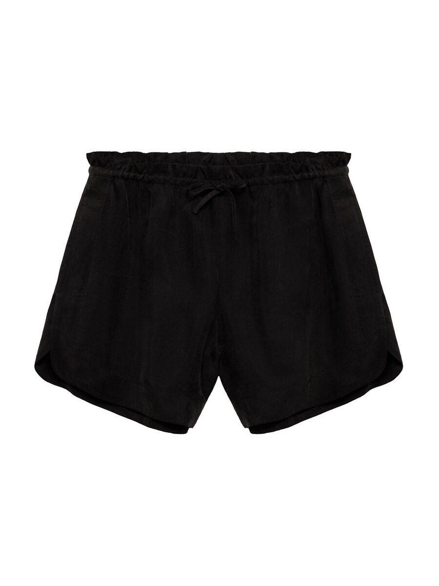 Обычные брюки MANGO Washy, черный 
Обычные брюки MANGO Washy, черный