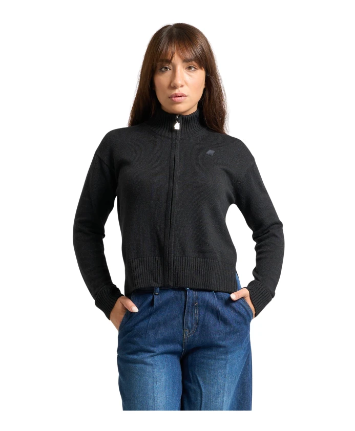 Черный хлопково-кашемировый свитер K-Way, черный
Черный хлопково-кашемировый свитер K-Way, черный