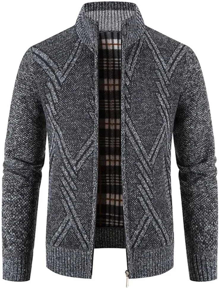 Мужской кардиган из флиса с молнией и воротником стойкой Vsadsau
Мужской кардиган из флиса с молнией и воротником стойкой Vsadsau