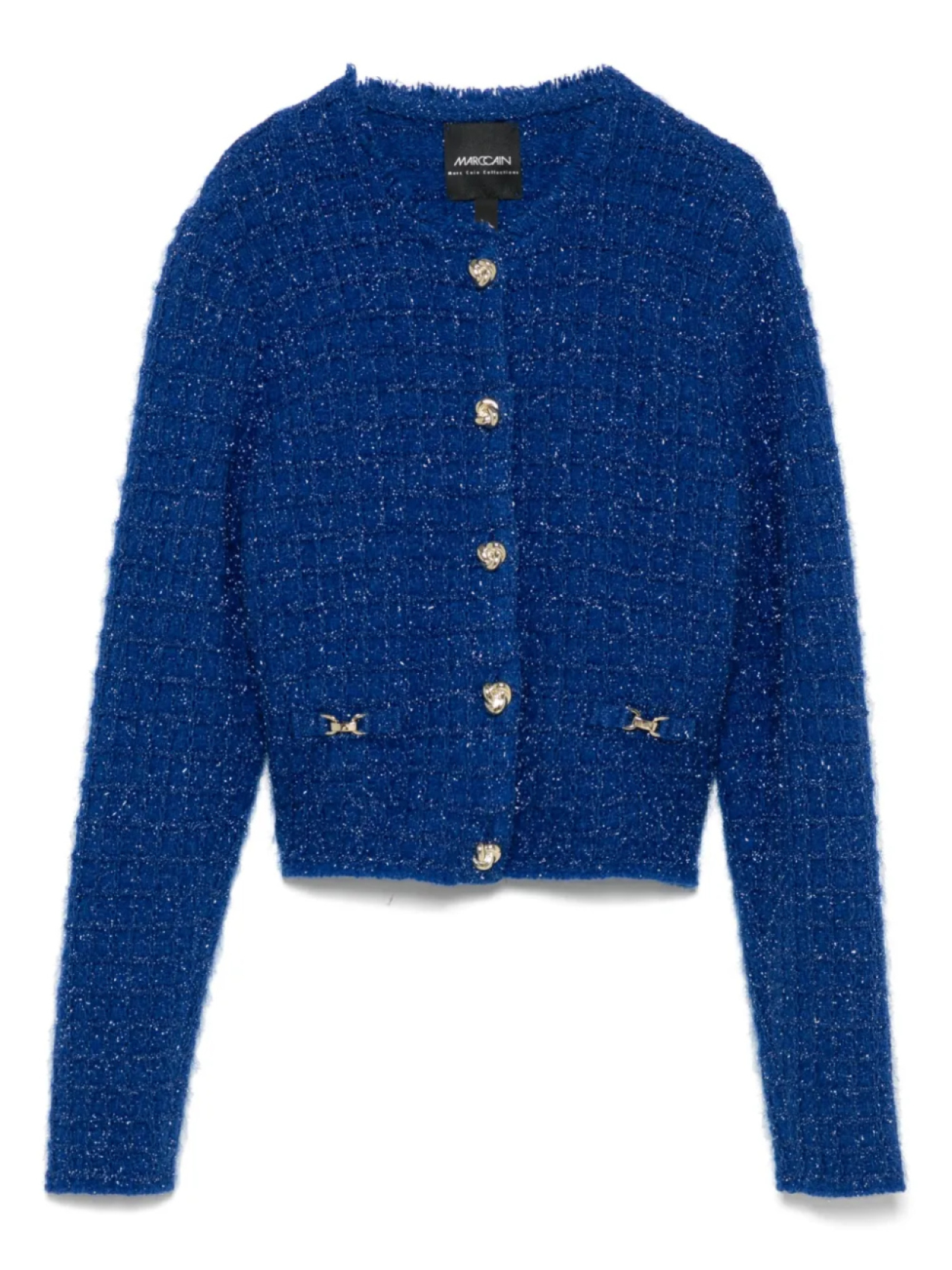 Кардиган с логотипом MARCCAIN, синий 
Кардиган с логотипом MARCCAIN, синий