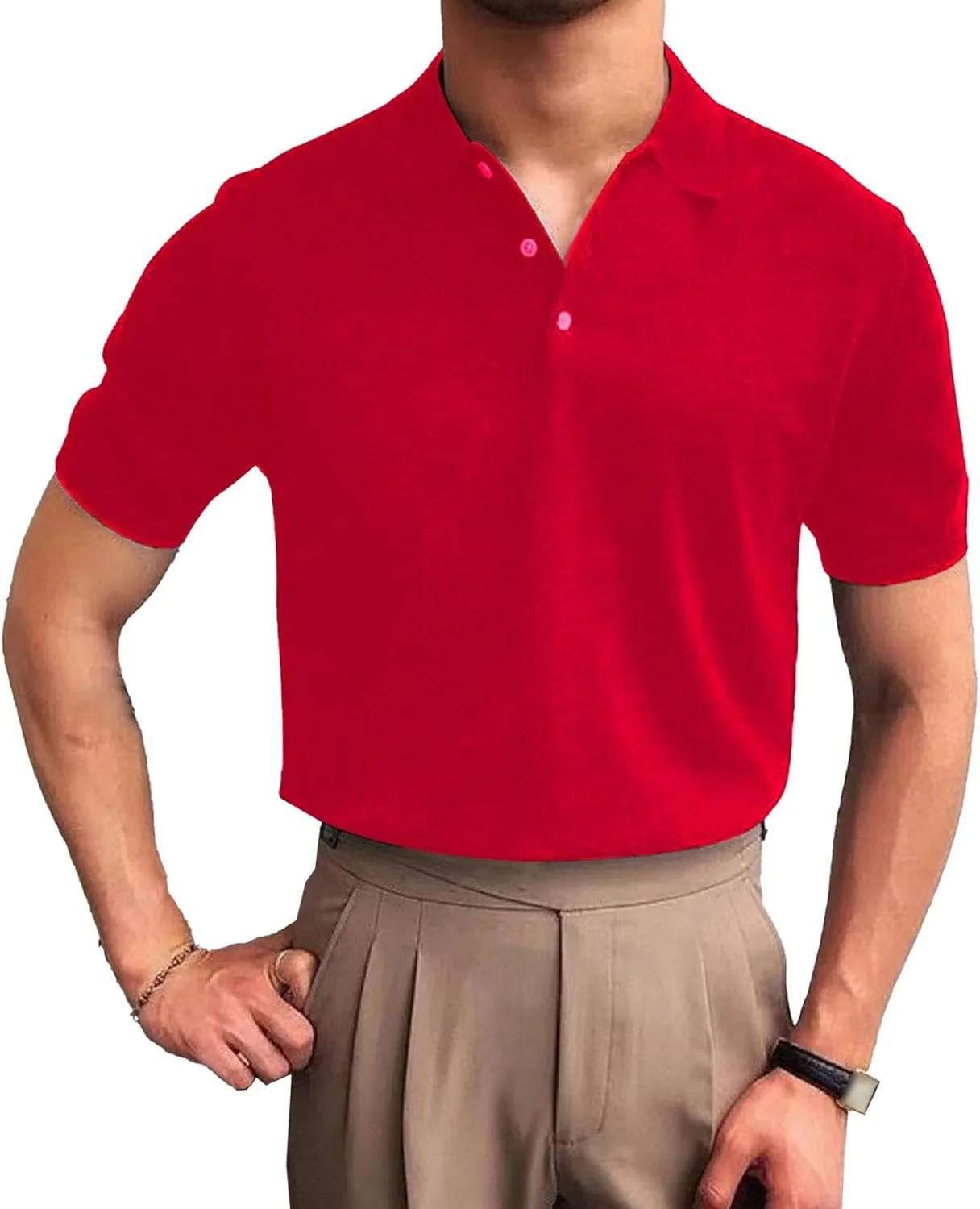Мужская футболка с воротником Slim Fit PHJTOMK
Мужская футболка с воротником Slim Fit PHJTOMK