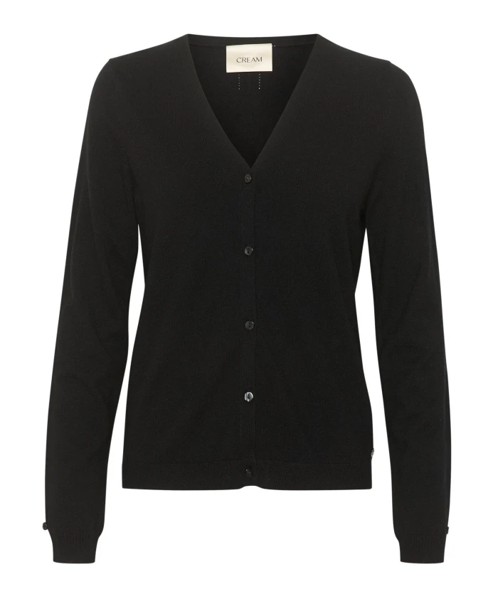 Черный вязаный кардиган с V-образным вырезом Cream, черный
Черный вязаный кардиган с V-образным вырезом Cream, черный
