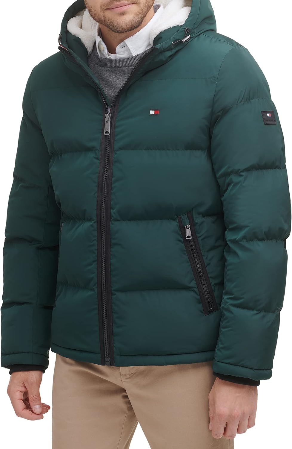 Мужская стеганая куртка с капюшоном Tommy Hilfiger, Green Poly Tech
Мужская стеганая куртка с капюшоном Tommy Hilfiger, Green Poly Tech