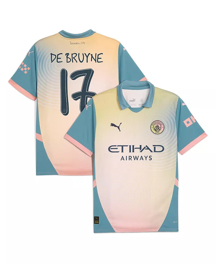 Мужская футболка Kevin De Bruyne синяя Manchester City 2024/25 Fourth Replica Player Puma
Мужская футболка Kevin De Bruyne синяя Manchester City 2024/25 Fourth Replica Player Puma
