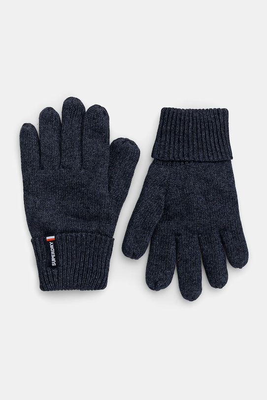 Хлопковые перчатки Superdry, темно-синий 
Хлопковые перчатки Superdry, темно-синий