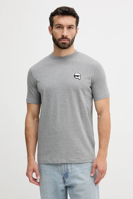 Хлопковая футболка Karl Lagerfeld, серый
Хлопковая футболка Karl Lagerfeld, серый