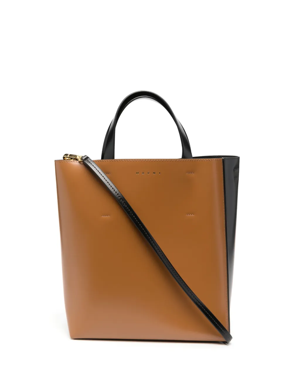 Сумка-тоут в двух тонах Marni, черный
Сумка-тоут в двух тонах Marni, черный