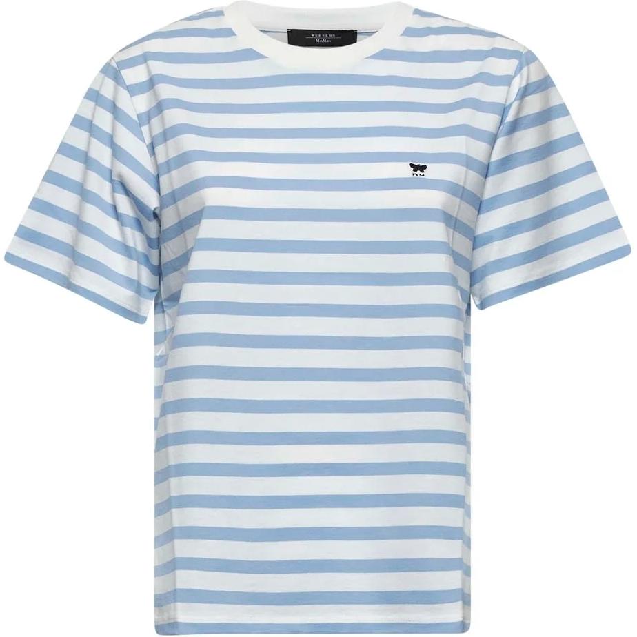 Weekend Max Mara Полосатая Футболка с Круглым Вырезом WEEKEND MaxMara, синий
Weekend Max Mara Полосатая Футболка с Круглым Вырезом WEEKEND MaxMara, синий