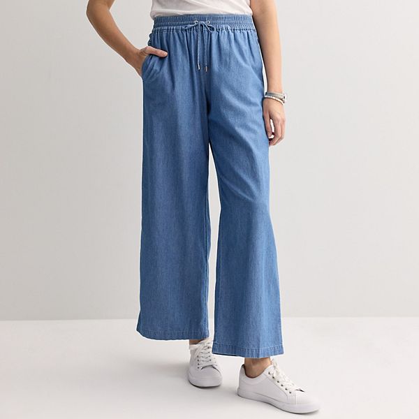 Женские брюки с завышенной талией и широкими штанинами Croft & Barrow, Chambray
Женские брюки с завышенной талией и широкими штанинами Croft & Barrow, Chambray