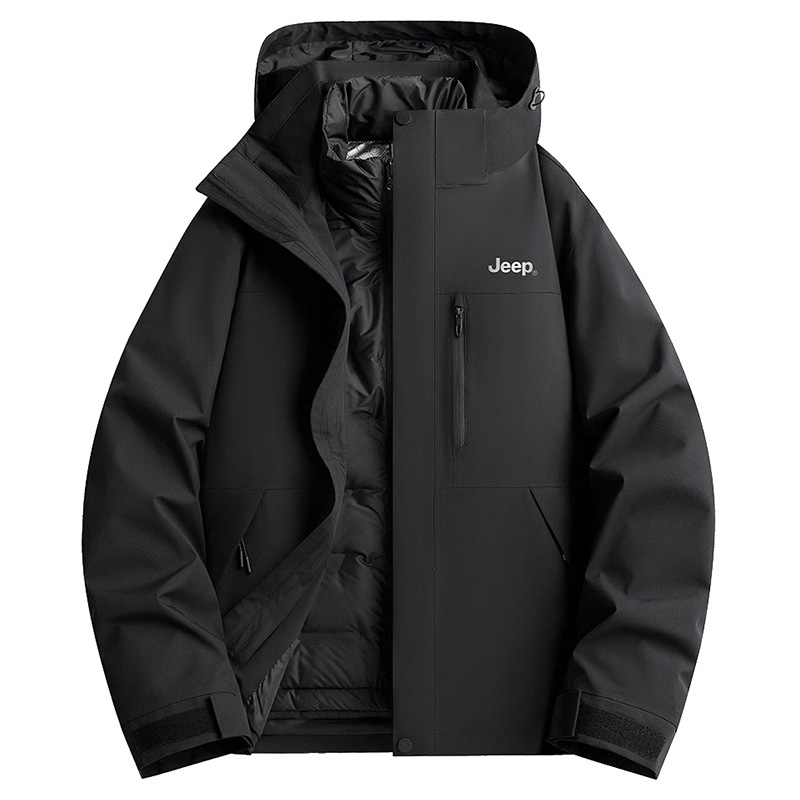 Jeep Куртка из коллекции Leisure Unisex, Black (90 Fill Power White Duck Down Liner+Shell Clothing Sets)
Jeep Куртка из коллекции Leisure Unisex, Black (90 Fill Power White Duck Down Liner+Shell Clothing Sets)