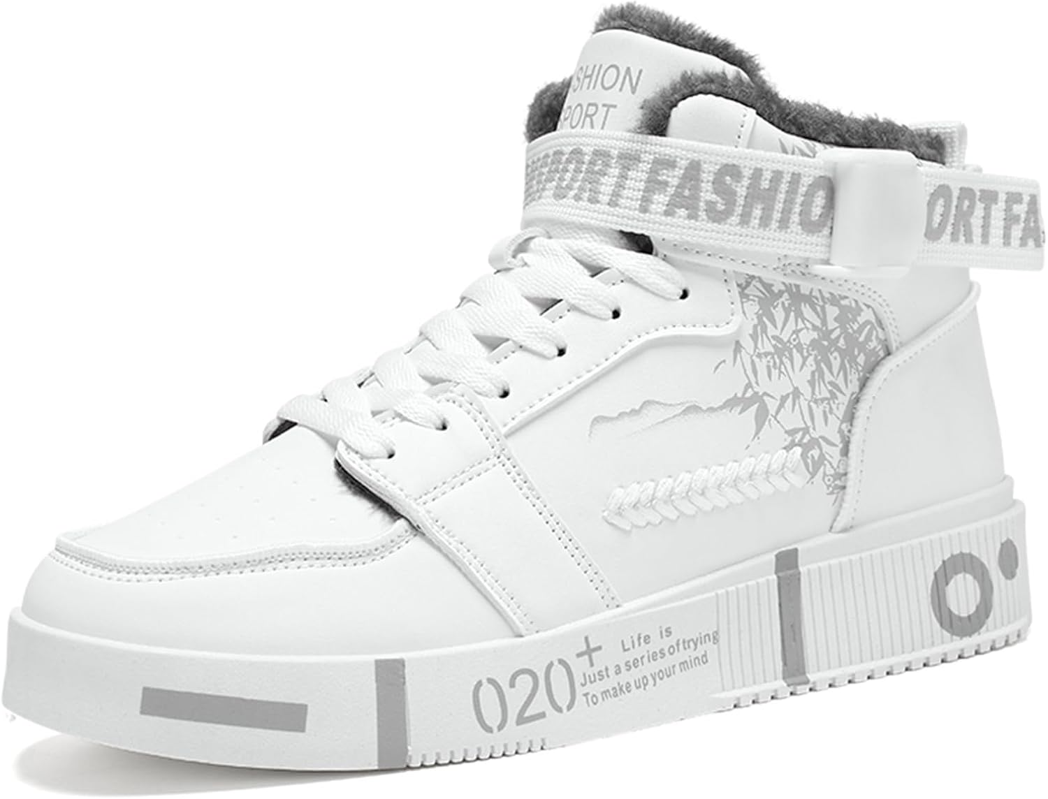 Мужские зимние кроссовки с меховой подкладкой, высокие, для скейтбординга, повседневная носка, теплые повседневные прогулочные обувь Spwagym, белый
Мужские зимние кроссовки с меховой подкладкой, высокие, для скейтбординга, повседневная носка, теплые повседневные прогулочные обувь Spwagym, белый