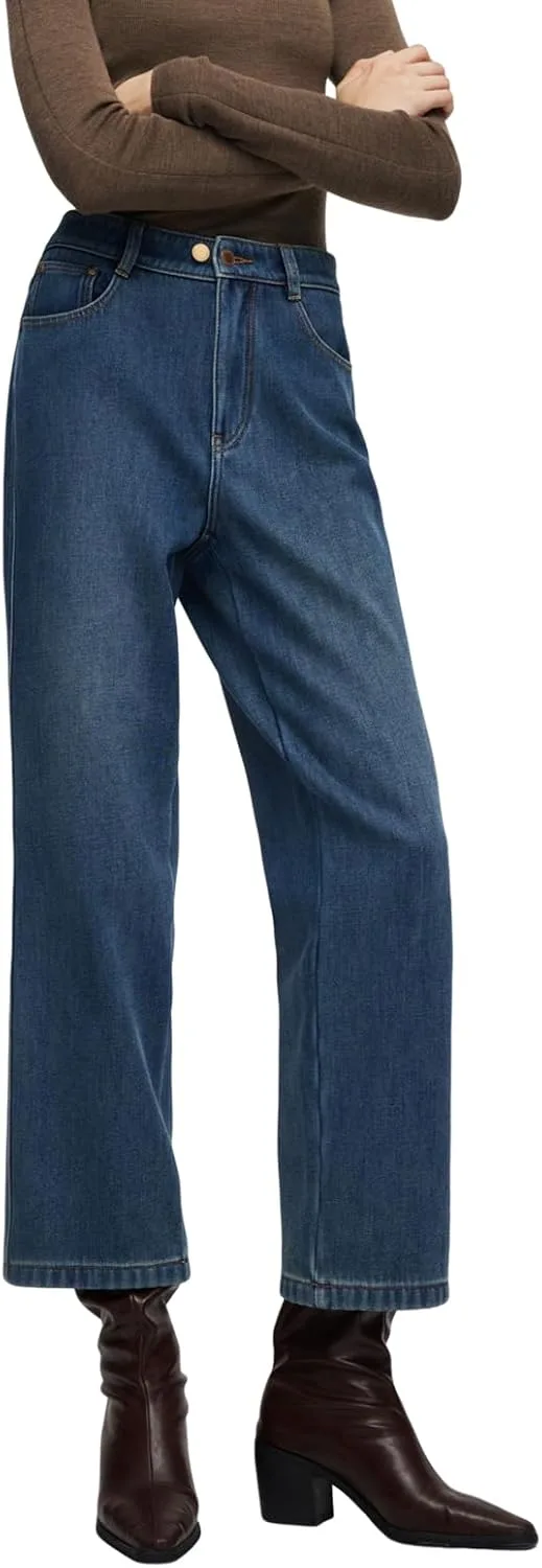 GOELIA Утепленные джинсы Women High Waist Wide Leg
GOELIA Утепленные джинсы Women High Waist Wide Leg