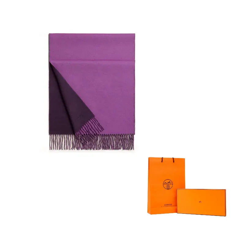 HERMES Шерстяной шарф мужской Purple
HERMES Шерстяной шарф мужской Purple