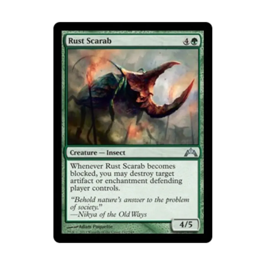 CCG Ржавый скарабей (U) (фольга), MTG - Gatecrash
CCG Ржавый скарабей (U) (фольга), MTG - Gatecrash