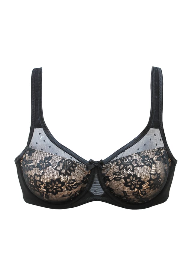 Минимизирующий бюстгальтер Nuance на косточках с кружевными деталями Lascana, черный
Минимизирующий бюстгальтер Nuance на косточках с кружевными деталями Lascana, черный