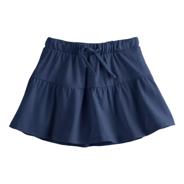 Детская трикотажная юбка-шорты для девочек с ярусами Jumping Beans, цвет river navy 
Детская трикотажная юбка-шорты для девочек с ярусами Jumping Beans, цвет river navy