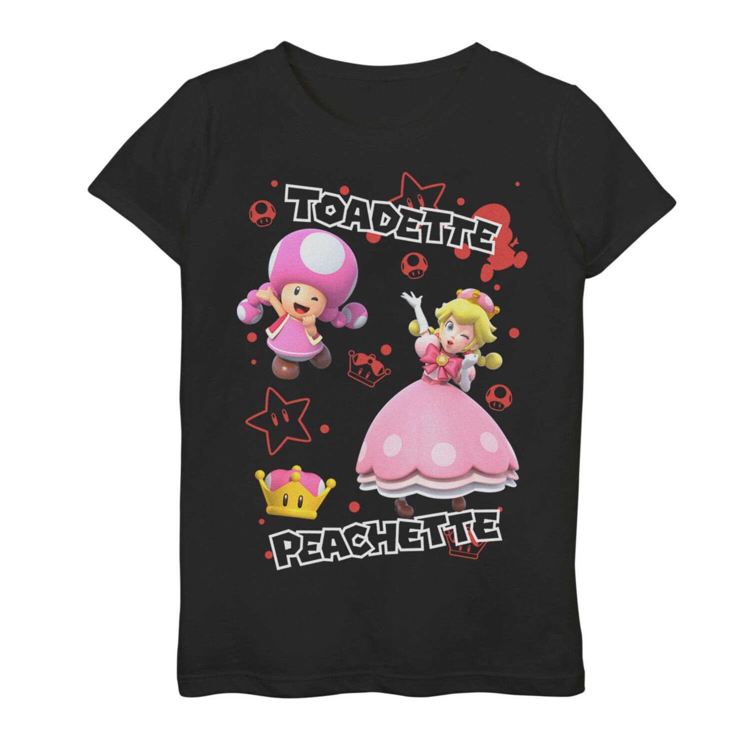 Футболка Nintendo Super Mario Peachette And Toadette для девочек 7–16 лет с изображением коллажа и портрета с графическим рисунком Licensed Character
Футболка Nintendo Super Mario Peachette And Toadette для девочек 7–16 лет с изображением коллажа и портрета с графическим рисунком Licensed Character