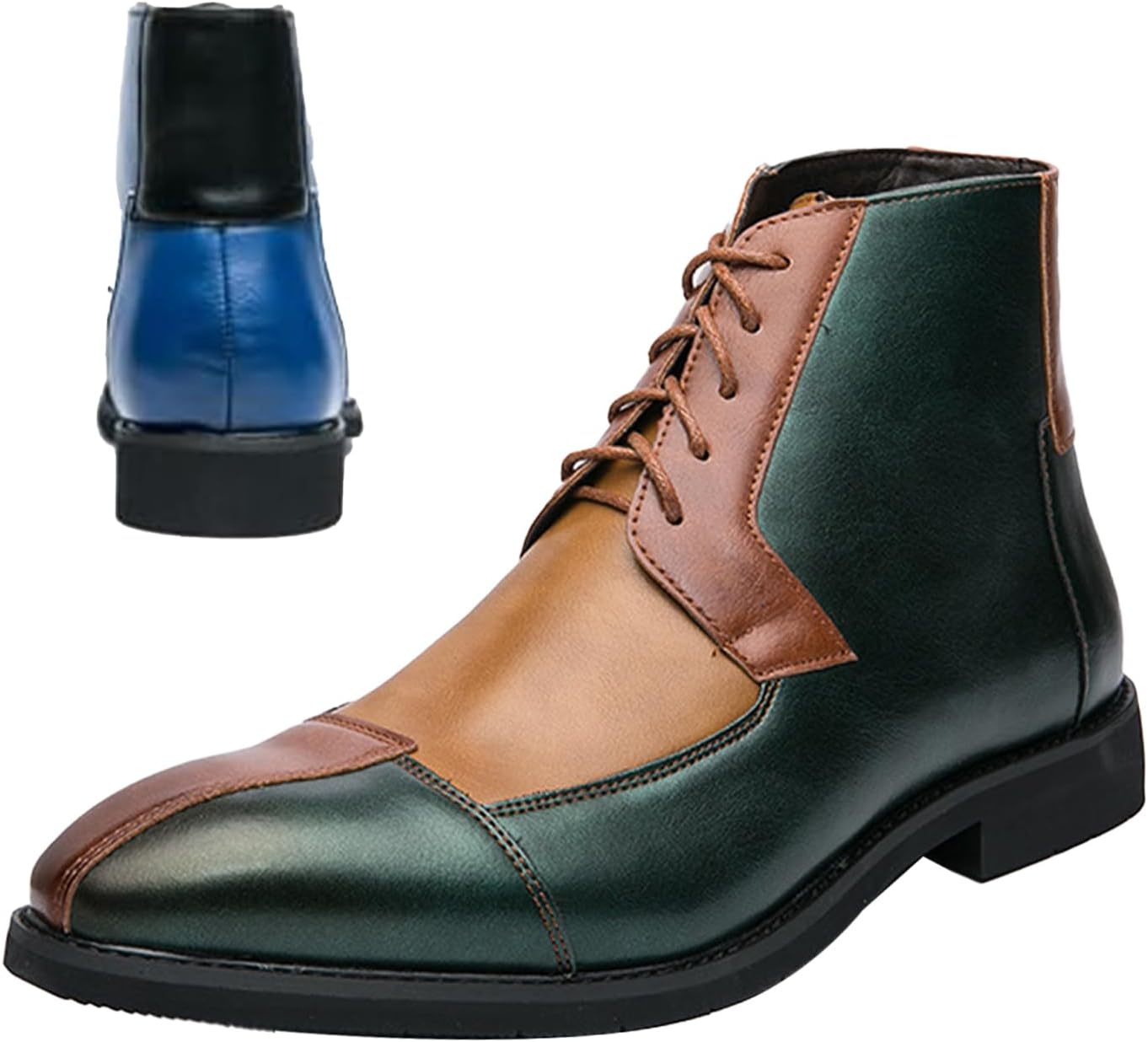 Мужские кожаные ботинки HNEOWGN с высоким берцем, винтажного цвета с контрастной носочной частью, противоскользящие, шнуровка, оксфорды для повседневного и делового стиля, зеленый
Мужские кожаные ботинки HNEOWGN с высоким берцем, винтажного цвета с контрастной носочной частью, противоскользящие, шнуровка, оксфорды для повседневного и делового стиля, зеленый