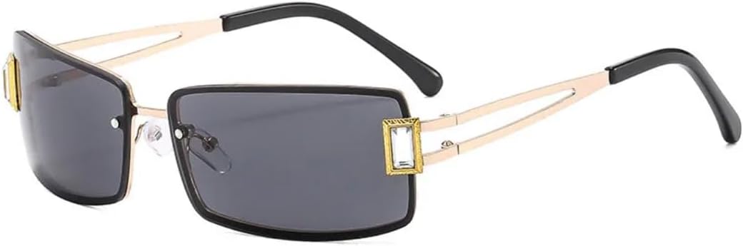 Модные квадратные солнцезащитные очки с бриллиантами для женщин, металлические, роскошные, для мужчин, для активного отдыха, путешествий, улицы, защита от УФ-излучения UV400 TVTBBVV, Gold Gray
Модные квадратные солнцезащитные очки с бриллиантами для женщин, металлические, роскошные, для мужчин, для активного отдыха, путешествий, улицы, защита от УФ-излучения UV400 TVTBBVV, Gold Gray