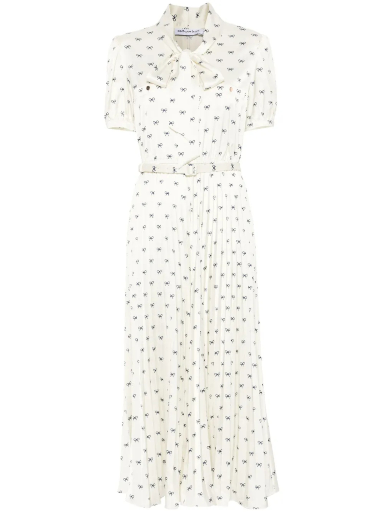 Self-Portrait атласное платье миди с принтом, нейтральный
Self-Portrait атласное платье миди с принтом, нейтральный