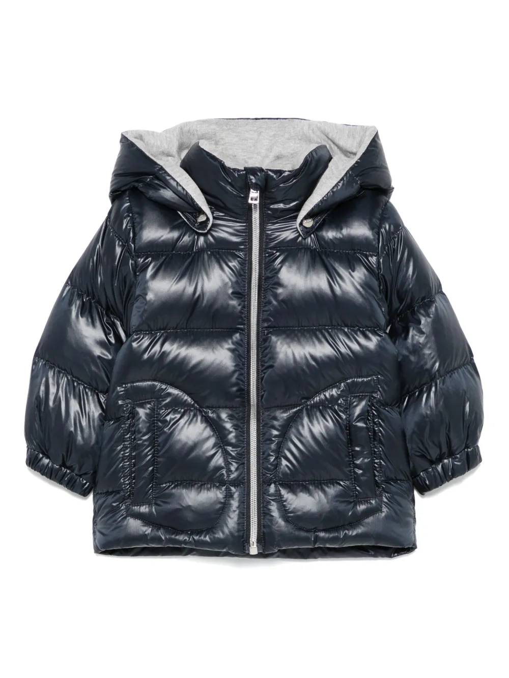 Пуховик с капюшоном Herno Kids, синий
Пуховик с капюшоном Herno Kids, синий