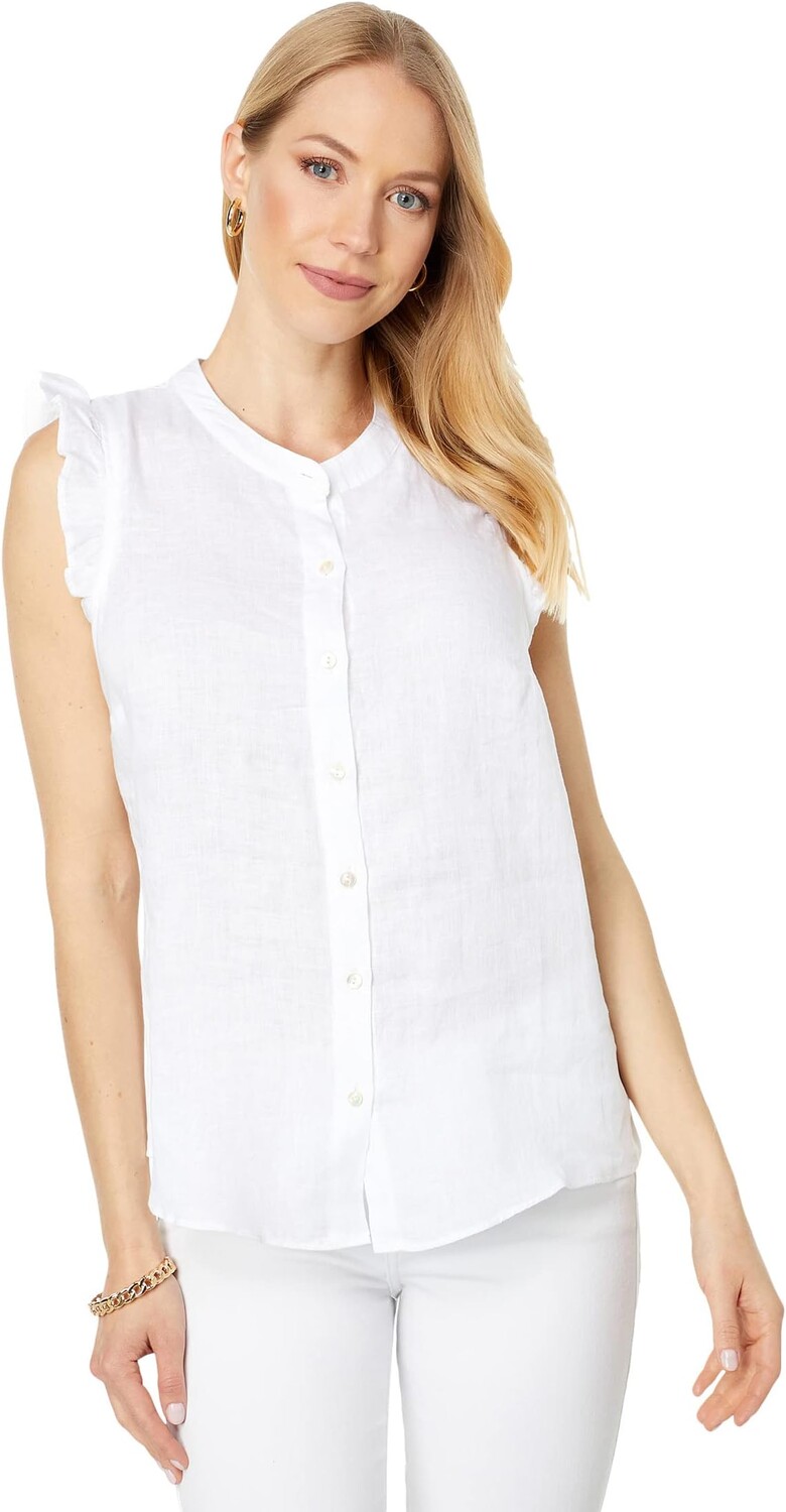 Рубашка Lilly Pulitzer Briette Button Down, цвет Resort White
Рубашка Lilly Pulitzer Briette Button Down, цвет Resort White