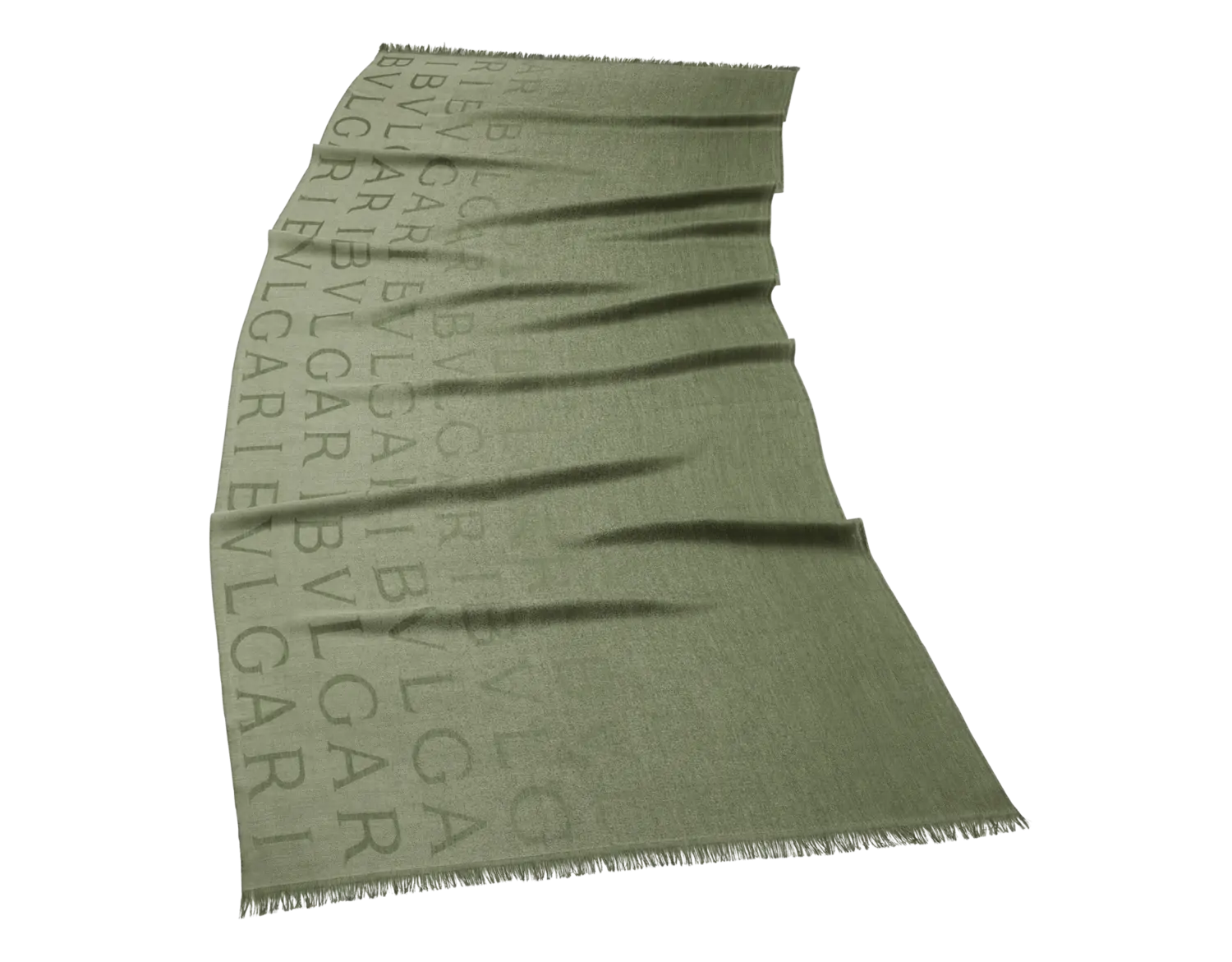 Палантин Bvlgari, зеленый 
Палантин Bvlgari, зеленый