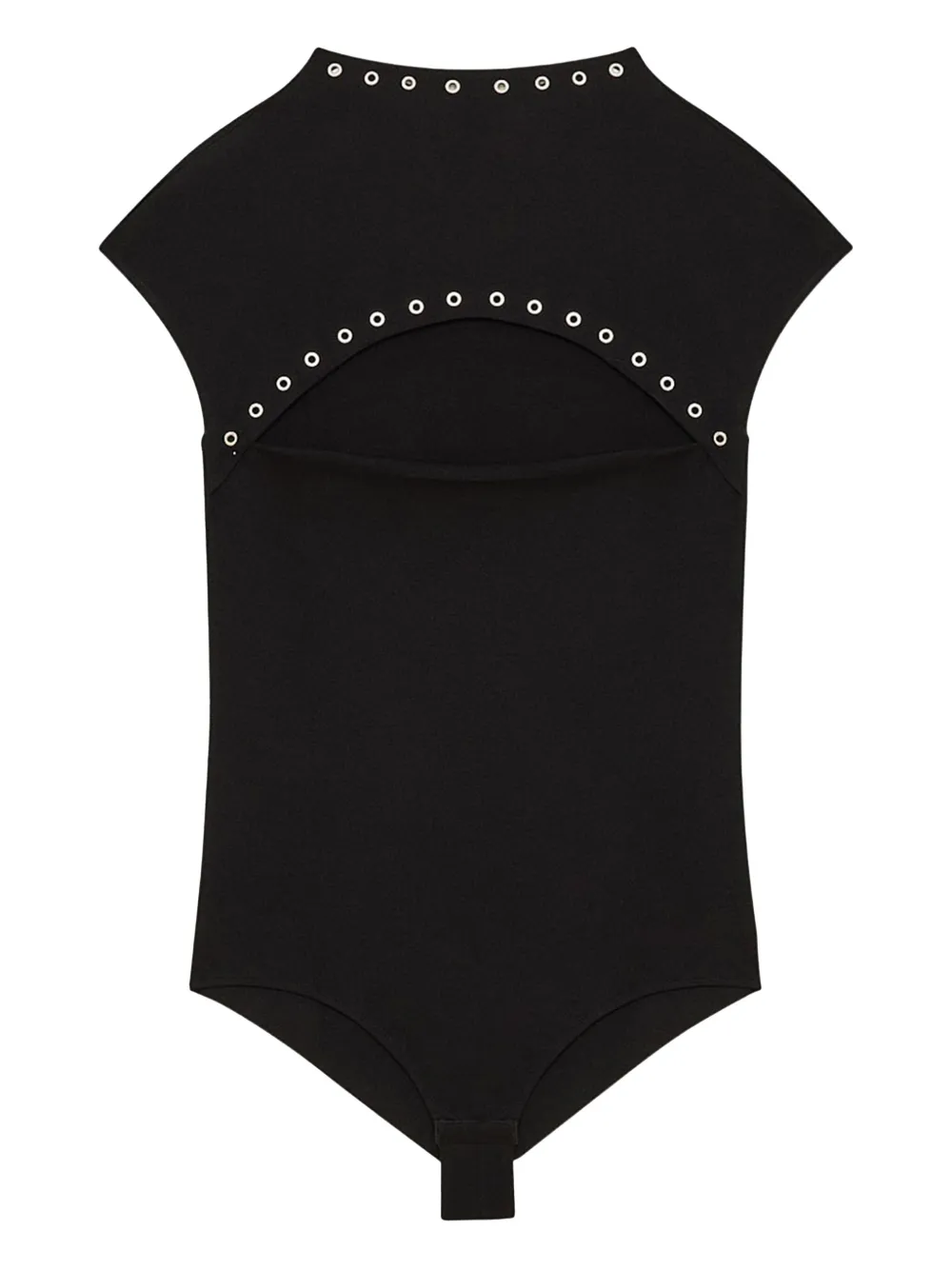 Боди с декорированным вырезом Patrizia Pepe, черный 
Боди с декорированным вырезом Patrizia Pepe, черный