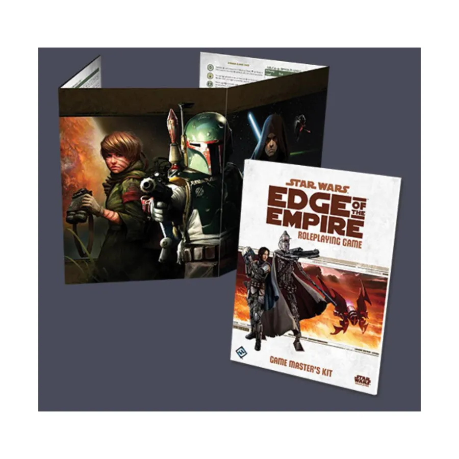 Edge of the Empire Game Master's Kit (1st Printing), Star Wars RPG - Edge of the Empire (Fantasy Flight Games), твердый переплет
Edge of the Empire Game Master's Kit (1st Printing), Star Wars RPG - Edge of the Empire (Fantasy Flight Games), твердый переплет