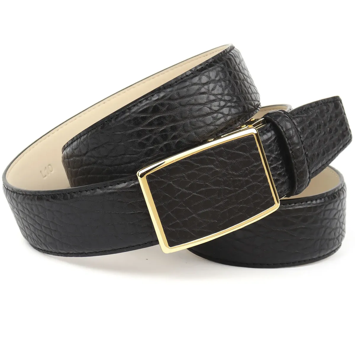 Кожаный ремень Anthoni Crown, автоматическая застежка, черный
Кожаный ремень Anthoni Crown, автоматическая застежка, черный