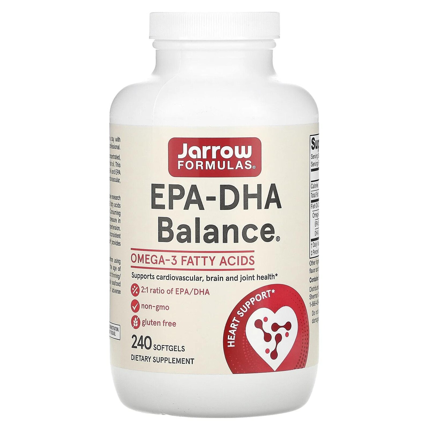 Jarrow Formulas ЭПК-ДГК баланс 240 желатиновых капсул
Jarrow Formulas ЭПК-ДГК баланс 240 желатиновых капсул