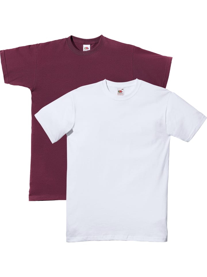 Fruit of the Loom Комплект из двух футболок унисекс из одного куска ткани, бордового и белого цвета, Белый, Fruit of the Loom Комплект из двух футболок унисекс из одного куска ткани, бордового и белого цвета
Fruit of the Loom Комплект из двух футболок унисекс из одного куска ткани, бордового и белого цвета, Белый, Fruit of the Loom Комплект из двух футболок унисекс из одного куска ткани, бордового и белого цвета