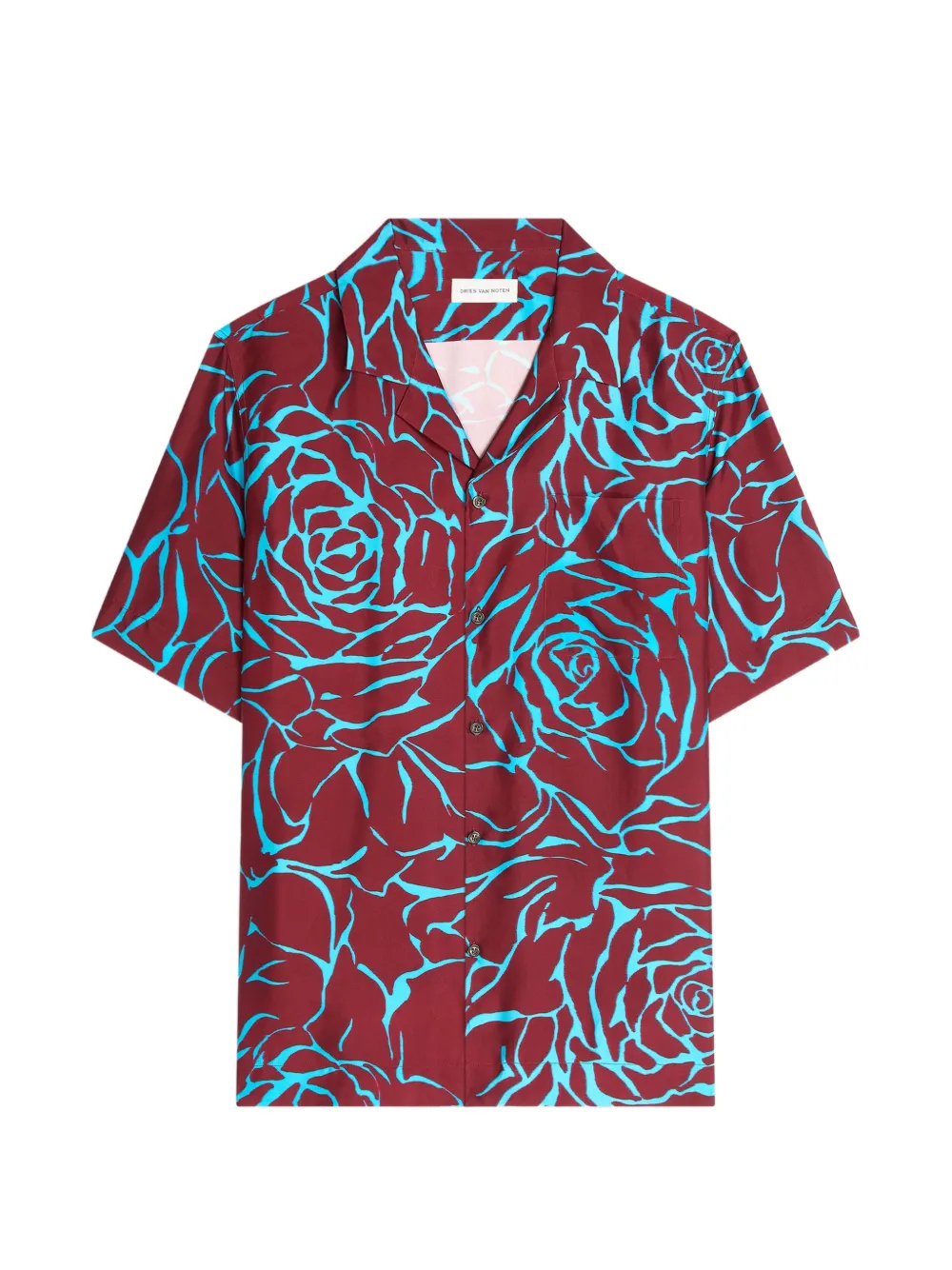 Рубашка с принтом роз Dries Van Noten, красный
Рубашка с принтом роз Dries Van Noten, красный