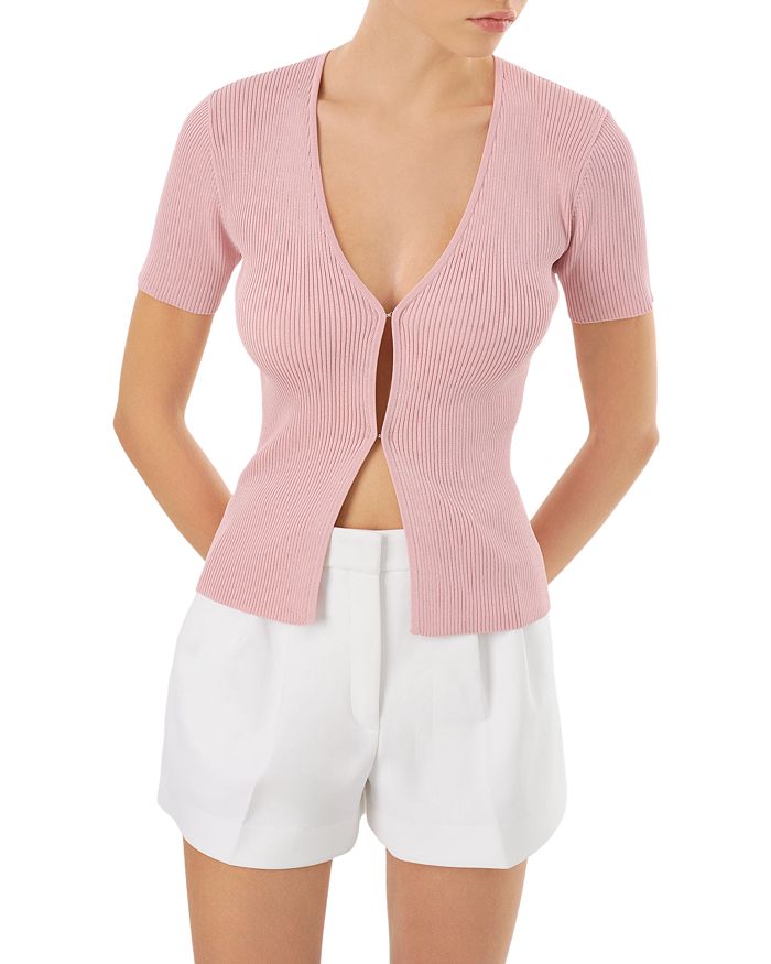 Топ с V-образным вырезом и рубчиком Aurelie LAMARQUE, розовый
Топ с V-образным вырезом и рубчиком Aurelie LAMARQUE, розовый