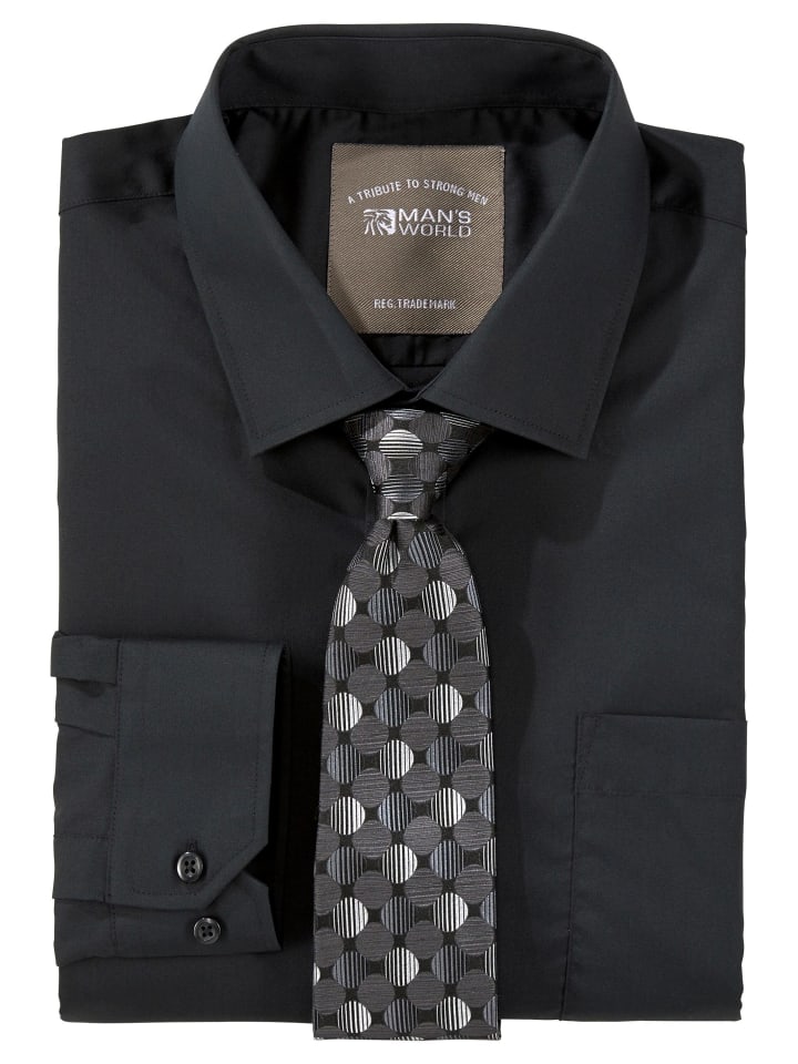 Рубашка с длинными рукавами черного цвета Man's World
Рубашка с длинными рукавами черного цвета Man's World