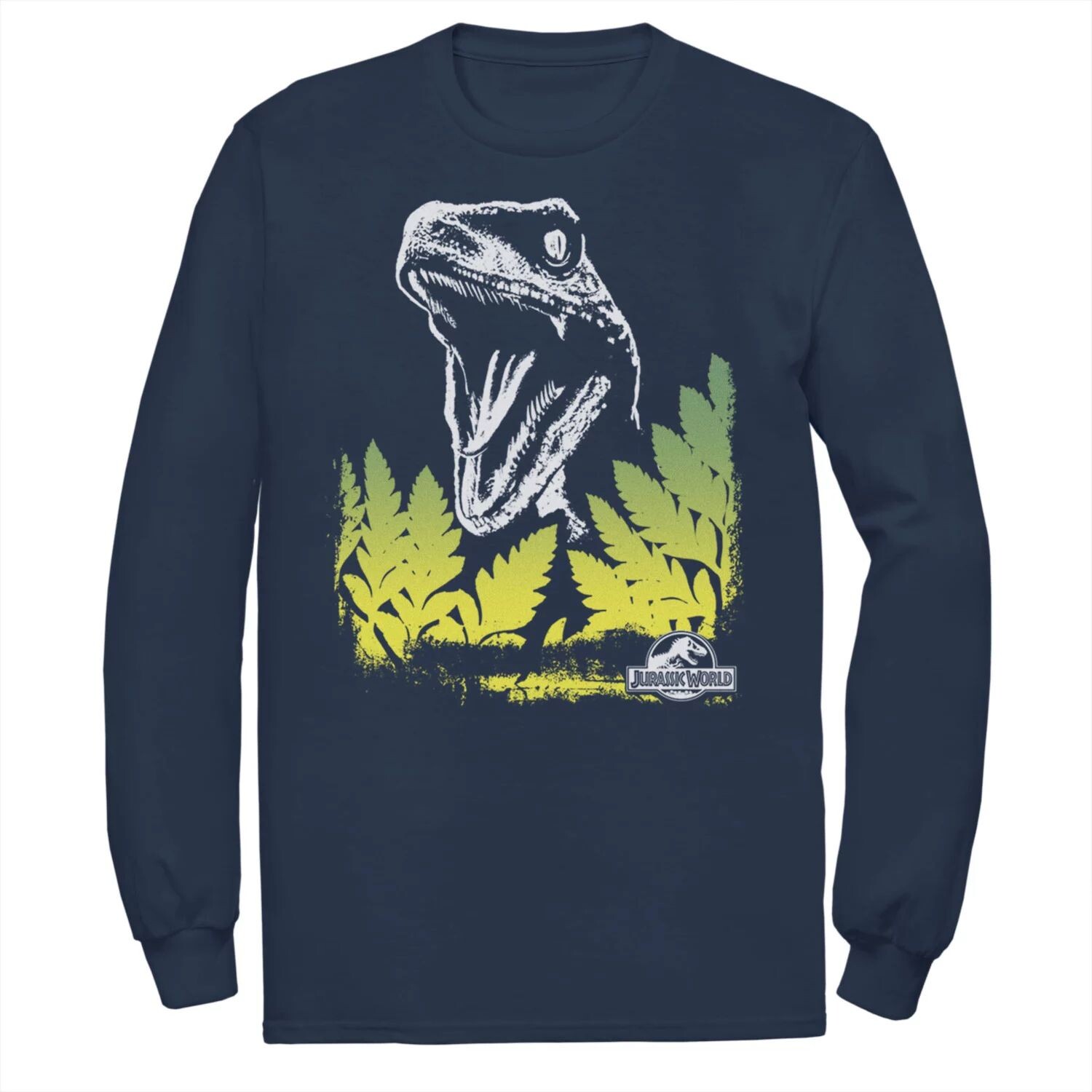 Мужская футболка Jurassic World Raptor Roaring Behind Busches с длинными рукавами и рисунком Licensed Character, синий
Мужская футболка Jurassic World Raptor Roaring Behind Busches с длинными рукавами и рисунком Licensed Character, синий
