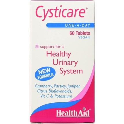 Cysticare веганские таблетки 60 шт., Healthaid
Cysticare веганские таблетки 60 шт., Healthaid